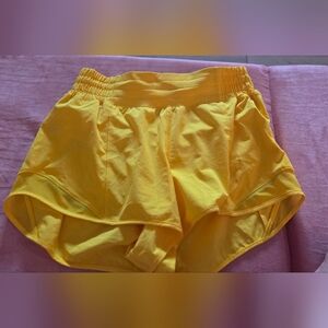 Lululemon Athletica Vibrant Yellow Athletic Shorts